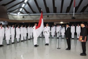 Wabup Subang Kukuhkan Paskibraka Tingkat Kabupaten Subang tahun 2023