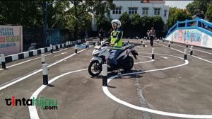 Uji Praktek Lintasan SIM C di Mapolres Majalengka Tanpa Zigzag dan Terapkan Letter S