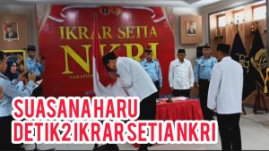 Bikin Haru! Detik-Detik Napiter Ikrar Setia NKRI di Lapas Subang