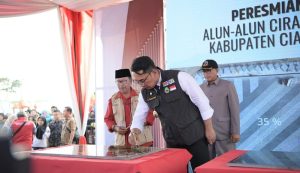 Jelang Akhir Masa Jabatan, Gubernur Ridwan Kamil Resmikan Tiga Proyek di Cianjur