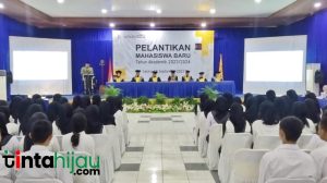 Awali Perkuliahan, Ratusan Mahasiswa Baru STIESA Subang Dilantik