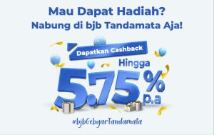 Hanya di bank bjb, Nabung Bisa Bawa Pulang Cashback Menarik. Begini Caranya