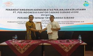 Permudah Pembayaran, Perumda Subang Teken MoU dengan Kantor Pos