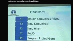 Pemberitaan Viral: Universitas Terbuka Buka S2 Prodi Ilmu Hitam Ternyata Salah Ketik