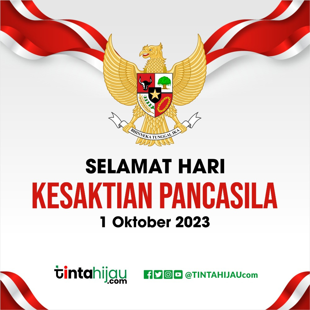 Kumpulan Link Twibon dan Ucapan Hari Kesaktian Pancasila 1 Oktober 2023