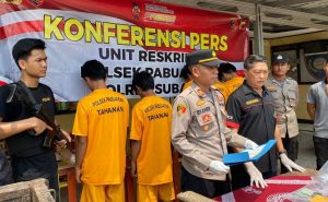 Sepuluh Kali Beraksi, Polsek Pabuaran Subang Borgol Empat Pemuda