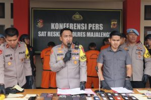 Polres Majalengka Tangkap Pelaku Pencurian Motor dan HP. Sudah Beraksi di Sejumlah Tempat