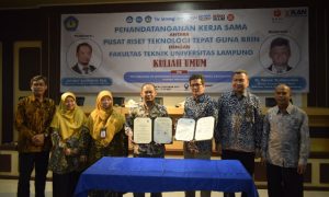 BRIN-FT Unila Teken MoU Riset Peralatan Mesin Pasca Panen dan Pengolahan Limbah Pertanian