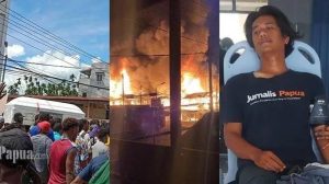 Kericuhan Jelang Prosesi Pemakaman Lukas Enembe, Seorang Jurnalis Terluka