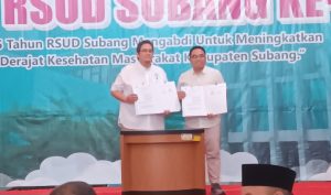 Perumda Tirta Rangga – RSUD Subang Teken Kerjasama Terkait Kesehatan