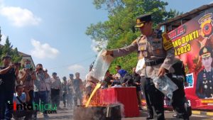 Jelang Libur Nataru, Polres Subang Musnahkan Barang Bukti Narkoba