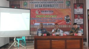 Panwascam Dawuan Subang Ingatkan KPU Subang Pastikan Kondisi Logistik Pemilu Tanpa Cacat
