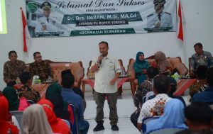 Kunjungan ke Blanakan, Pj. Bupati Subang Ajak Jajaran Kecamatan Kawal Pemilu Riang Gembira
