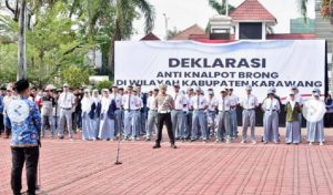 Polres dan Pemda Kabupaten Karawang Deklarasi Anti Knalpot Brong