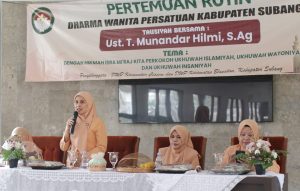 Istri Pj Bupati Subang Sampaikan Tiga Amanat dari Pusat untuk Pengurus Dharma Wanita Persatuan