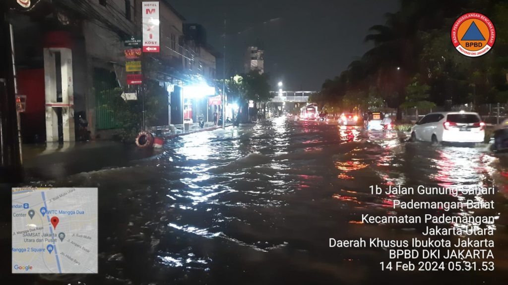 Banjir Rendam Sejumlah Wilayah di Jakarta Saat Pencoblosan Pemilu 2024