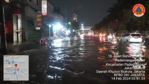 Banjir Rendam Sejumlah Wilayah di Jakarta Saat Pencoblosan Pemilu 2024