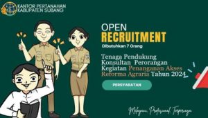 Kantor Pertanahan Subang Buka Loker Lulusan S1, Buruan Daftar Sebelum Ditutup!