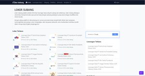 Lokersubang.com: Website Informasi Lowongan Kerja Subang dan Sekitarnya