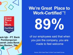 bank bjb Raih Great Place to Work dari GPTW Institute