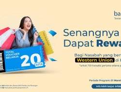 Makin Rajin Transaksi Remittance di bank bjb, Nasabah Siap Siap Bawa Pulang Voucher Belanja