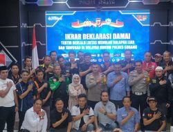 Deklarasi Damai, Kapolres Subang Ajak Komunitas Club Otomotif Tolak Balapan Liar dan Tawuran