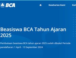 BCA Buka Beasiswa 2024 untuk Lulusan SMA/SMK, Ini Syarat untuk Mendapatkannya