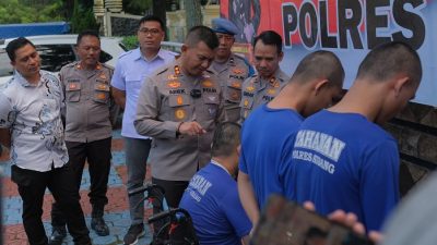 Reskrim Subang Bekuk Komplotan Pencurian Motor Tamu Hotel. Satu Pelaku Bawa Senjata Api