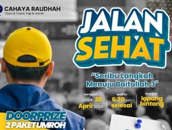 Cahaya Raudhah Subang Gelar Jalan Sehat ‘1000 Langkah Menuju Baitullah’, Doorprize 2 Tiket Umroh