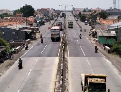 Jalur Pantura Subang Masih Minim Kendaraan Arus Balik