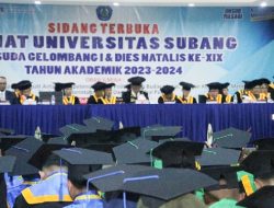Mewisuda 394 Orang, Universitas Subang Diminta Lahirkan Lulusan Berkompeten