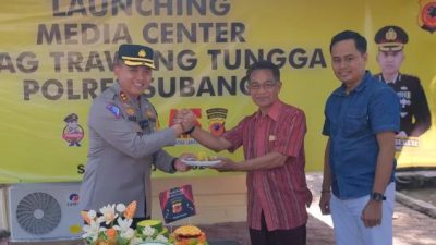 Kapolres Subang Resmikan Media Center untuk Awak Media