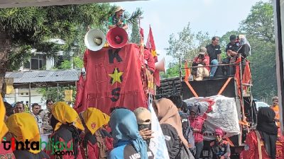 Bikin Rakyat Tambah Sengsara, Aliansi Buruh Subang Turun Jalan Tolak Tapera