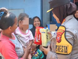 Kapolresta Cirebon Berikan Bantuan kepada Anak Asuh Stunting