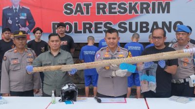 Polres Subang Tangkap Lima Remaja Diduga Pelaku Pengeroyokan Yang Tewaskan Satu Pelajar SMP