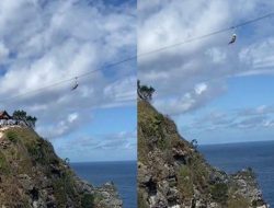 Anak Tersangkut di Flying Fox, Viral di Media Sosial