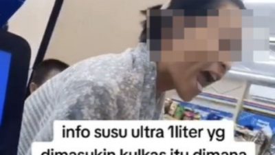 Video Viral: Emak-Emak Marah di Minimarket Karena Susu Tidak Dingin
