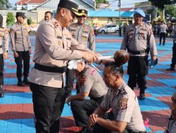 34 Personel Polres Majalengka Mendapat Kenaikan Pangkat