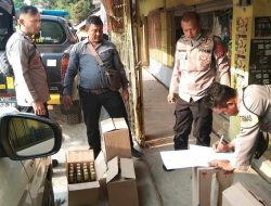 Polres Subang Amankan 81 Botol Minuman Keras dalam Kegiatan KRYD