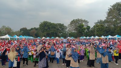 Sambut HUT RI, Ribuan Murid PAUD Subang Ikuti Gebyar Merdeka Bermain