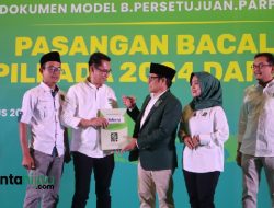 PKB Resmi Serahkan SK untuk Asep Rochman Dimyati-Lina Marliana di Pilkada Subang