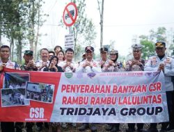Tridjaya Grup Sumbang Rambu Lalu Lintas di Jalur Wisata Subang