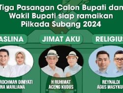 Hari Ini KPU Subang Gelar Pengundian Nomor Urut Pasangan Cabup Cawabup