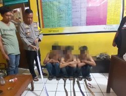 Konvoi Sambil Tenteng Sajam, Polsek Ciasem Subang Amankan Tiga Bocah Ingusan