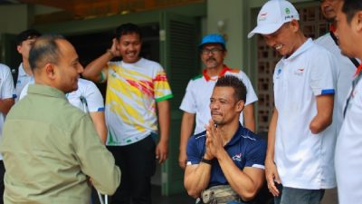 Bupati Subang Support Para Atlet Asal Subang pada Ajang PEPARNAS 2024 di Solo