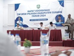 Pastikan Kondusif, Pj. Bupati Subang Minta Desk Pilkada Lakukan Deteksi Dini Potensi Terburuk