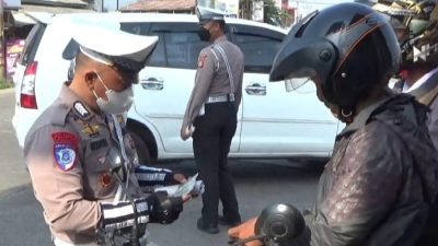 Tak Bawa Surat, Puluhan Sepeda Motor Terjaring Rajia di Cipeundeuy Subang