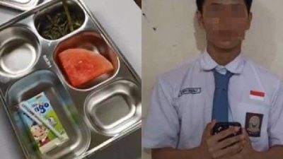Viralkan Menu Makan Siang Gratis Hanya Dapat Semangka, Kangkung dan Susu, Siswa SMKN 1 Kota Bogor Ini Minta Maaf