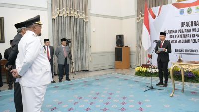 Gubernur Jabar Sampaikan 3 Pesan untuk Pj Walkot Banjar Soni Harison