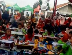 Ratusan Murid PAUD di Ciasem Subang Antusias Ikut Lomba Menggambar